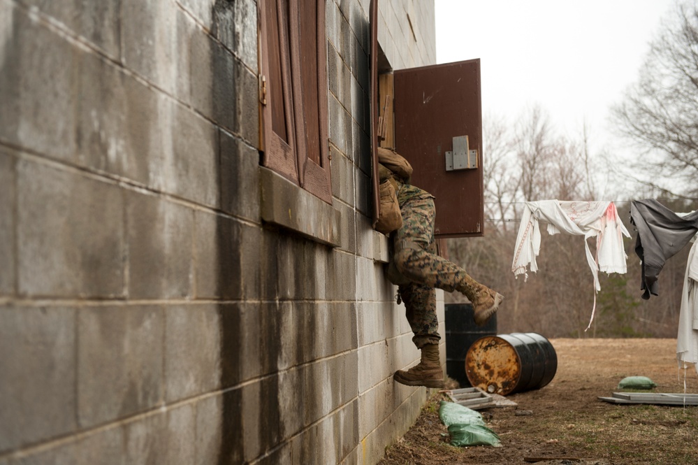 Alpha Company Conducts Urban Ops