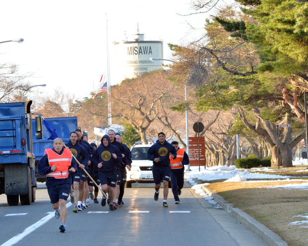Navy Misawa Chiefs conduct Pride Run