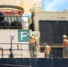 Marines offload MRF-D gear off of USNS 2nd Lt. John P. Bobo