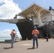 Marines offload MRF-D gear off of USNS 2nd Lt. John P. Bobo