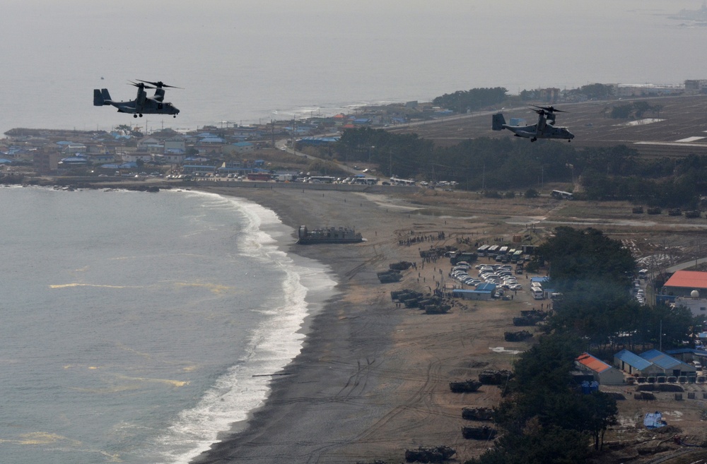 Joint amphibious landing training exercise