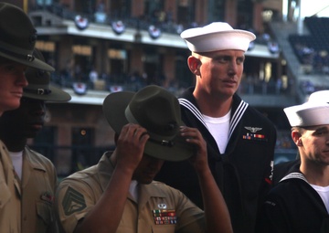 Padres salute troops on Opening Day