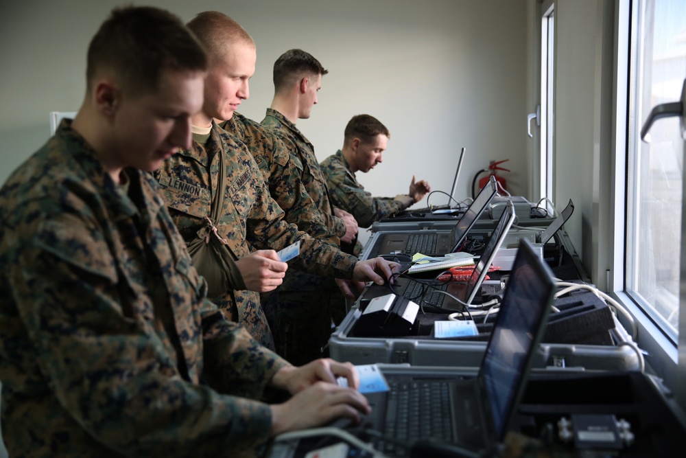 Marines with BSRF-14 conduct sustainment training on NEO tracking system