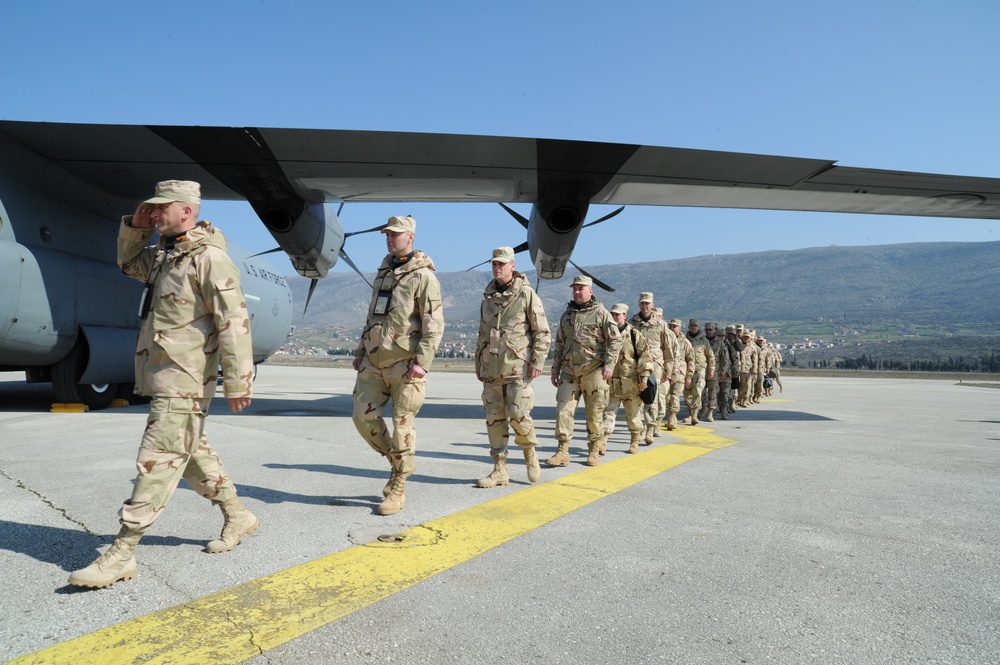 4th Infantry Brigade- Armed Forces of Bosnia departs for Afghanistan