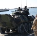 Marines with 2nd Light Armored Vehicle Battalion float test Light Armored Vehicles