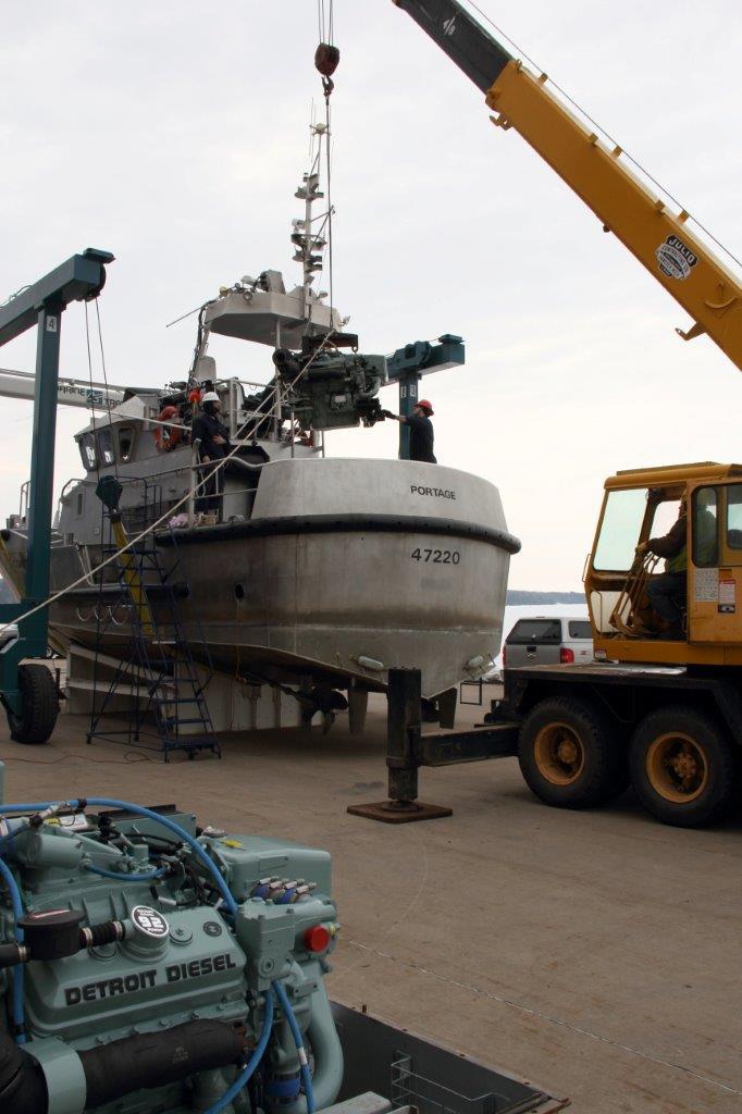 Coast Guard 47-foot MLB engine swap