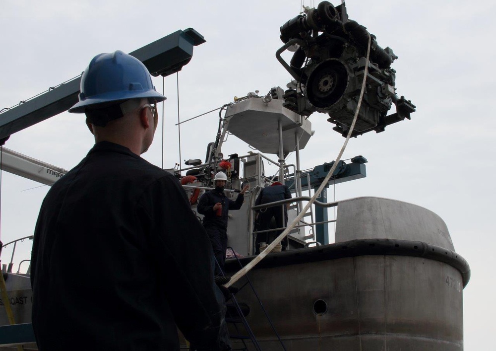 Coast Guard 47-foot MLB engine swap