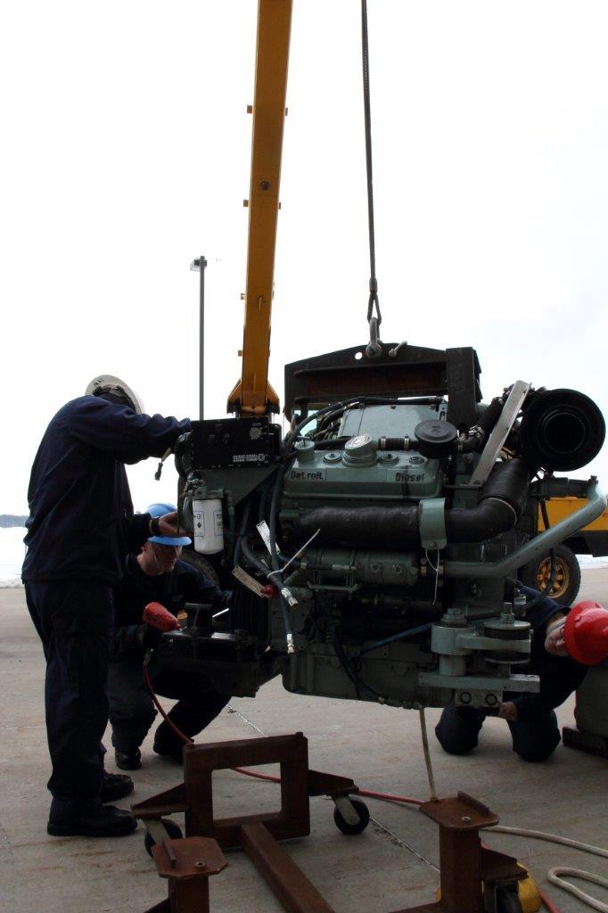 Coast Guard 47-foot MLB engine swap