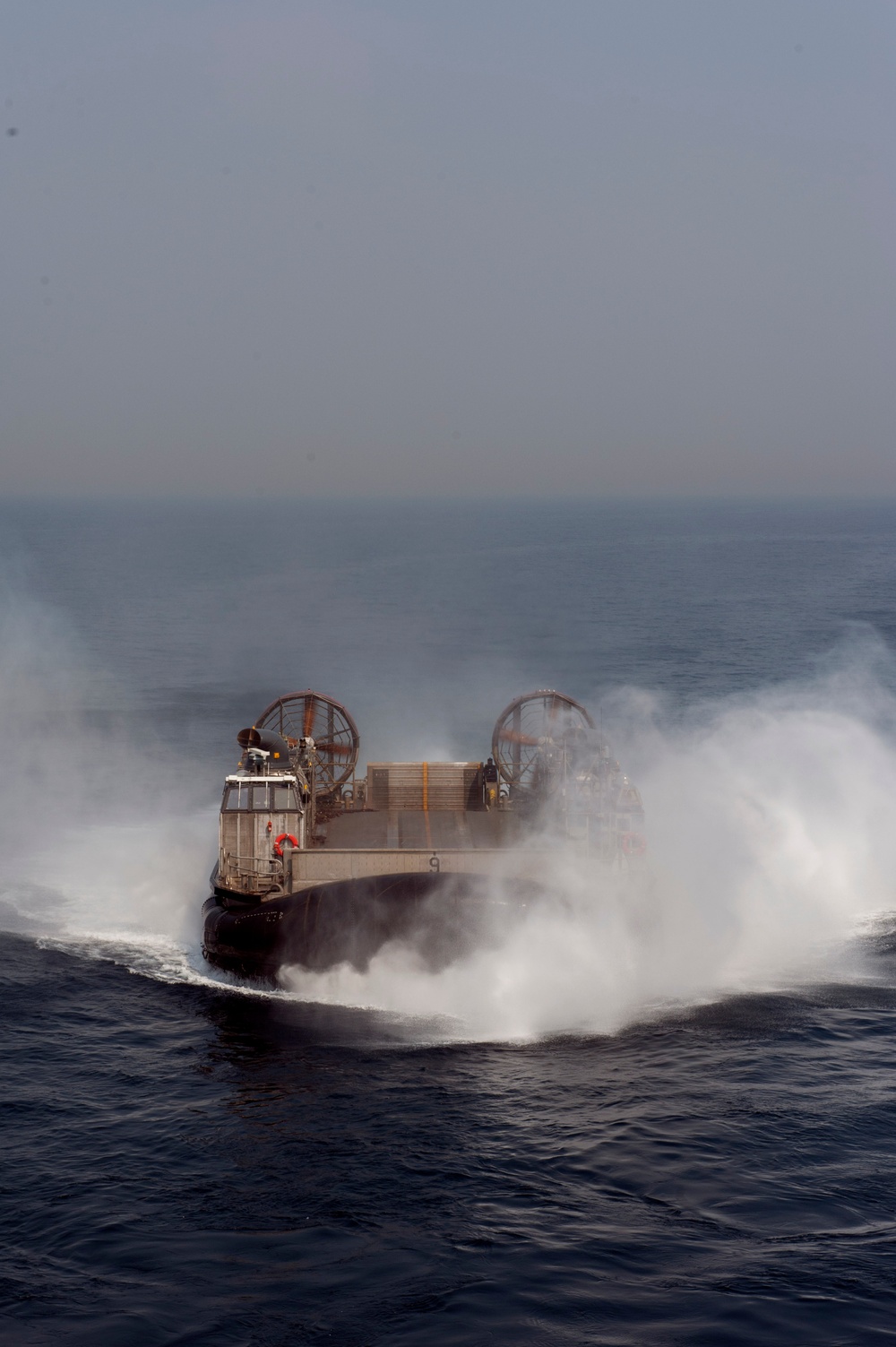 LCAC 9 prepares to enter well deck