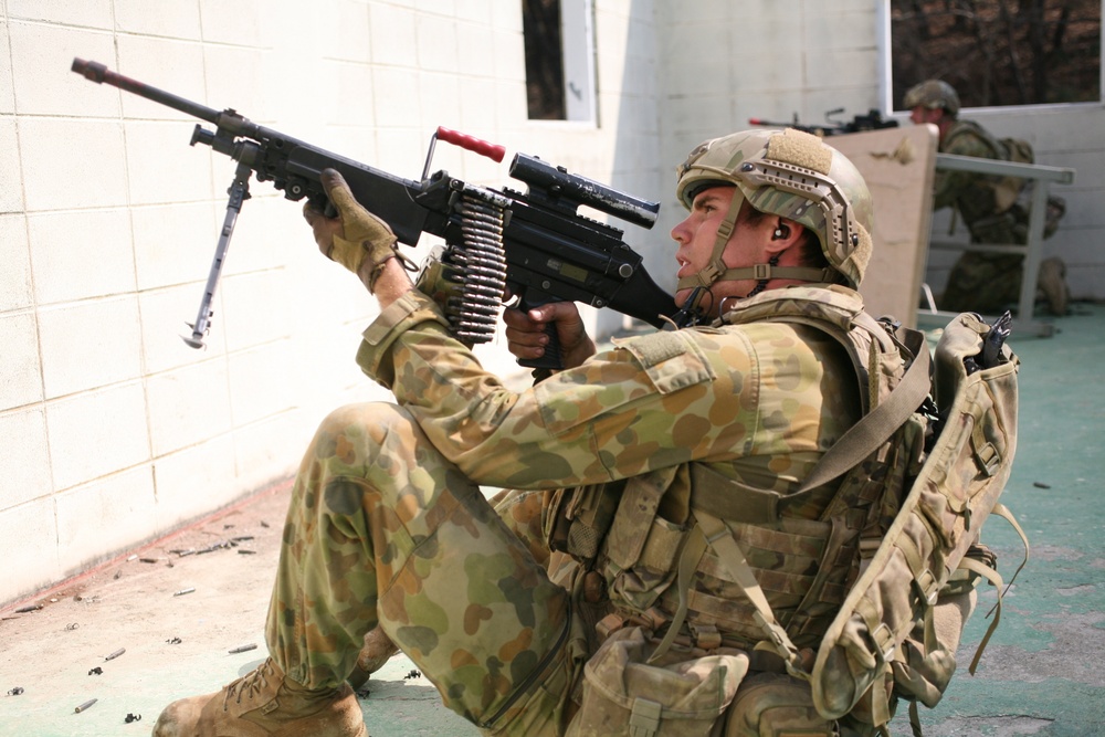 Australian Army outback boomhouse during Ssang Yong 14