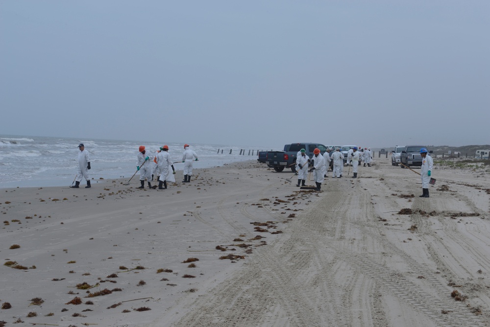 National Seashore Park Oil Cleanup