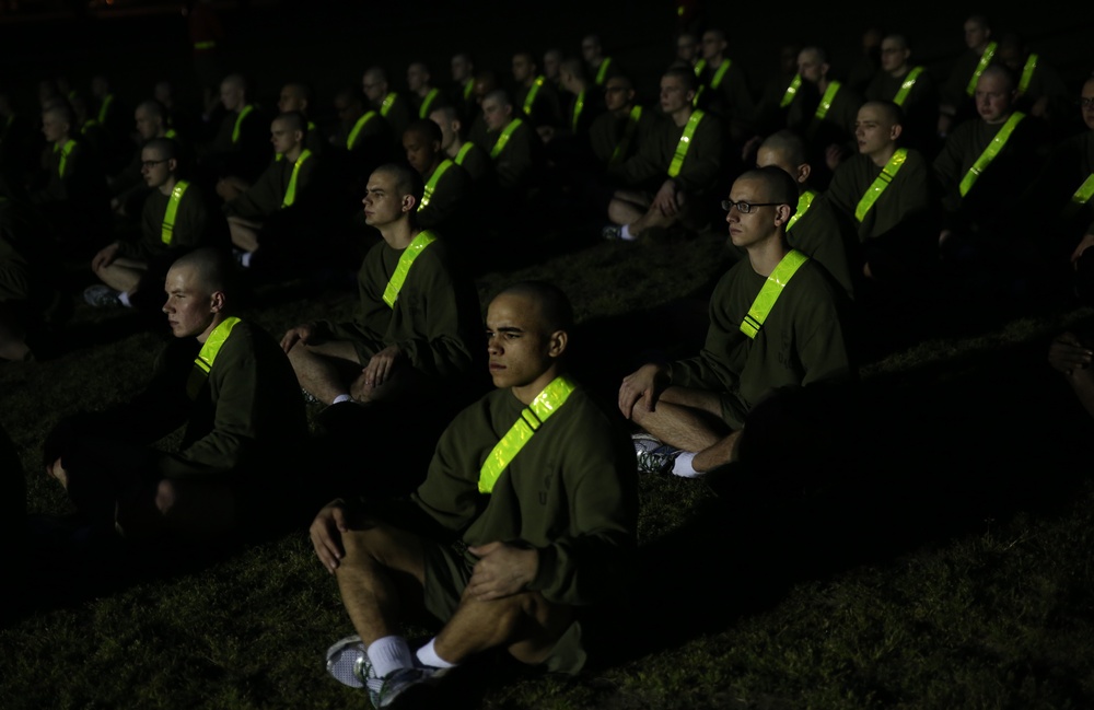 Photo Gallery: Parris Island recruits prove strength to begin Marine boot camp during fitness test