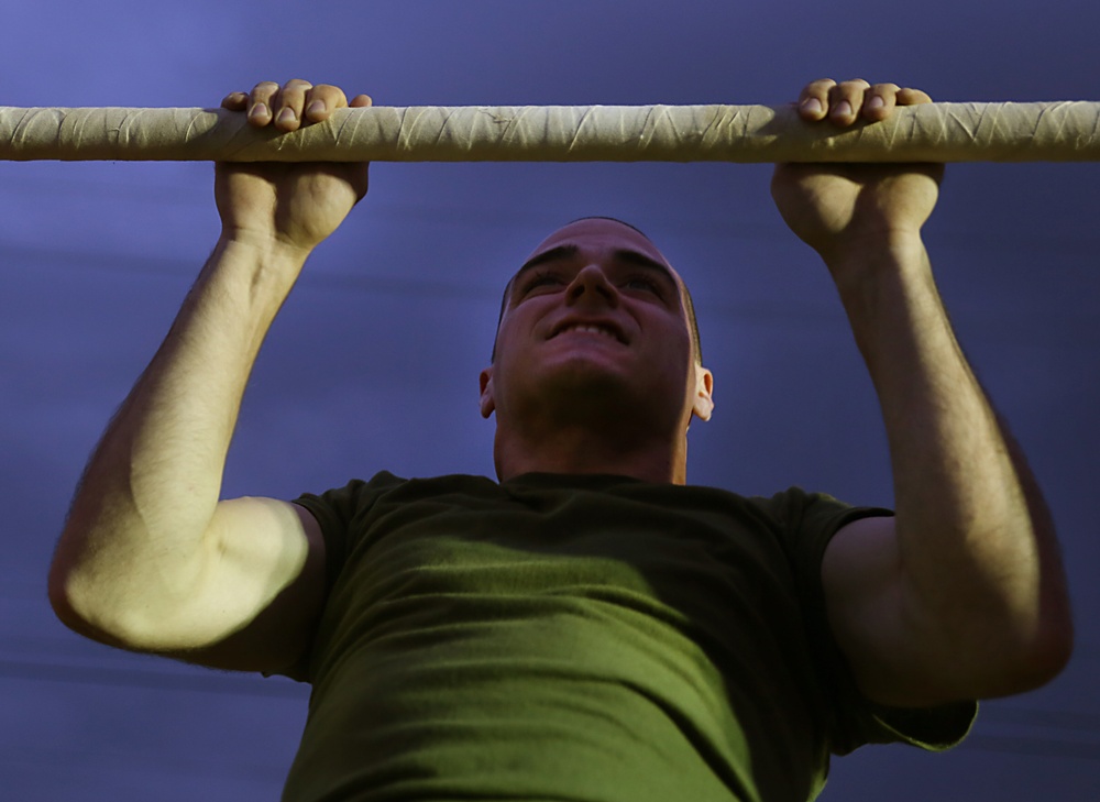 Photo Gallery: Parris Island recruits prove strength to begin Marine boot camp during fitness test