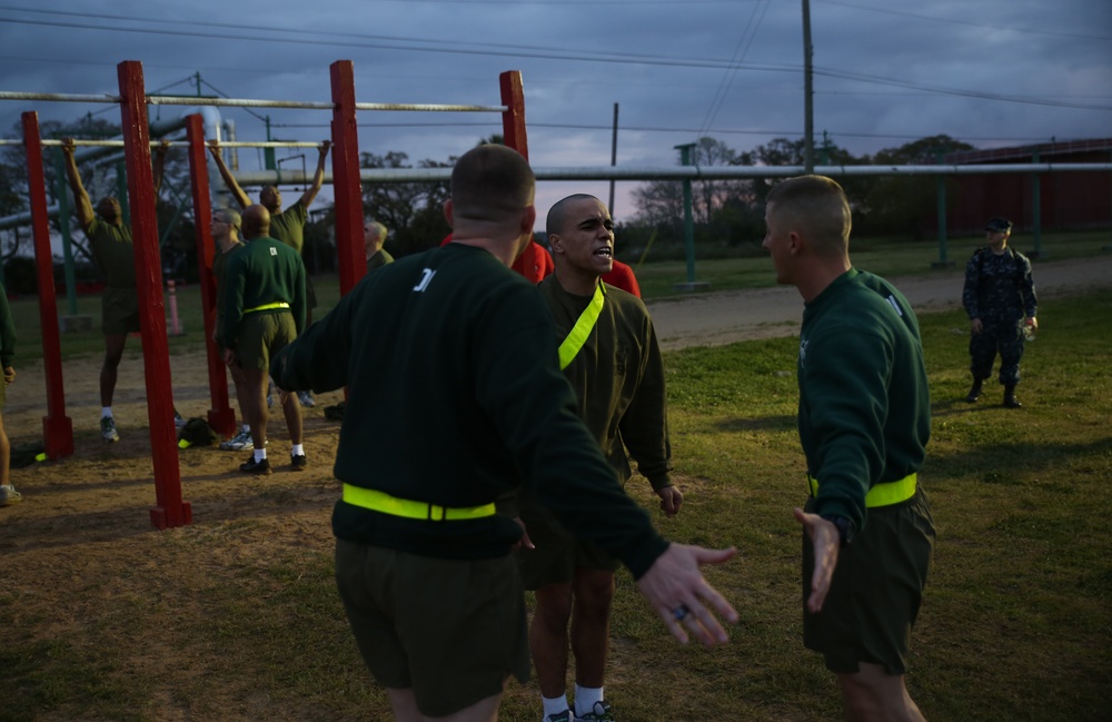 Photo Gallery: Parris Island recruits prove strength to begin Marine boot camp during fitness test