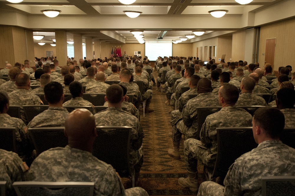 Senior leader shares lessons learned in 37-year career with 1st Inf. Div. Soldiers
