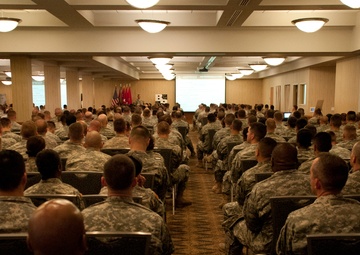 Senior leader shares lessons learned in 37-year career with 1st Inf. Div. Soldiers