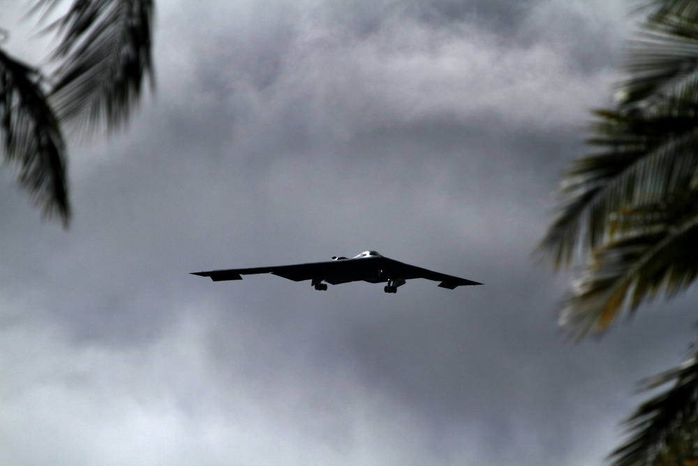 Bomber training flight