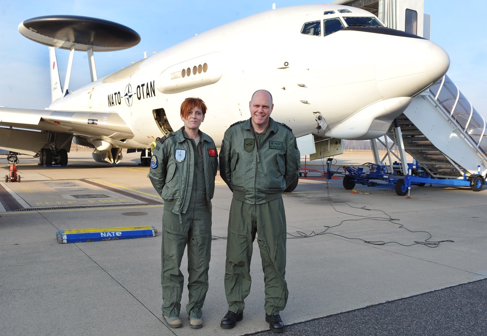 AWACS flies surveillance missions over Romania and Poland