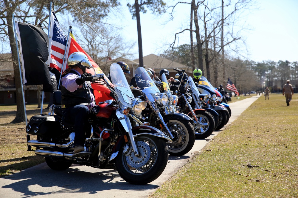 Marines say thank you to Patriot Guard Riders
