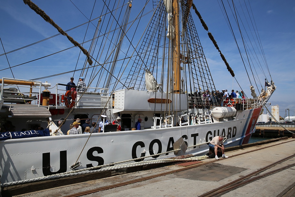 Historic Barque Eagle visits Morehead City