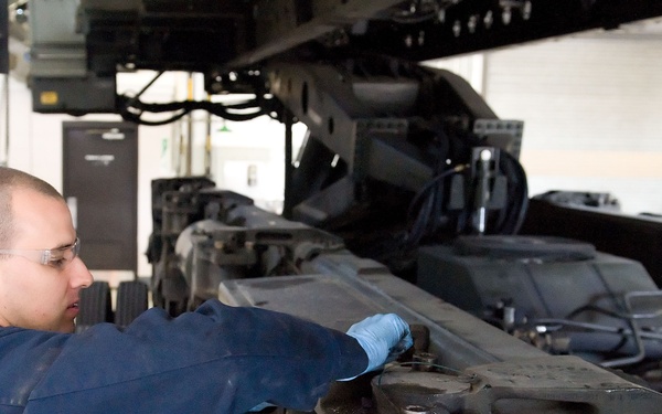 MHE Section preps Tunner 60K for shipment