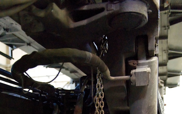 MHE Section preps Tunner 60K for shipment