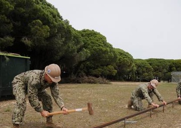 NMCB 74 in Rota Spain
