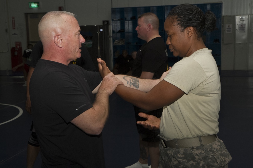 Self defense courses available at Camp Arifjan