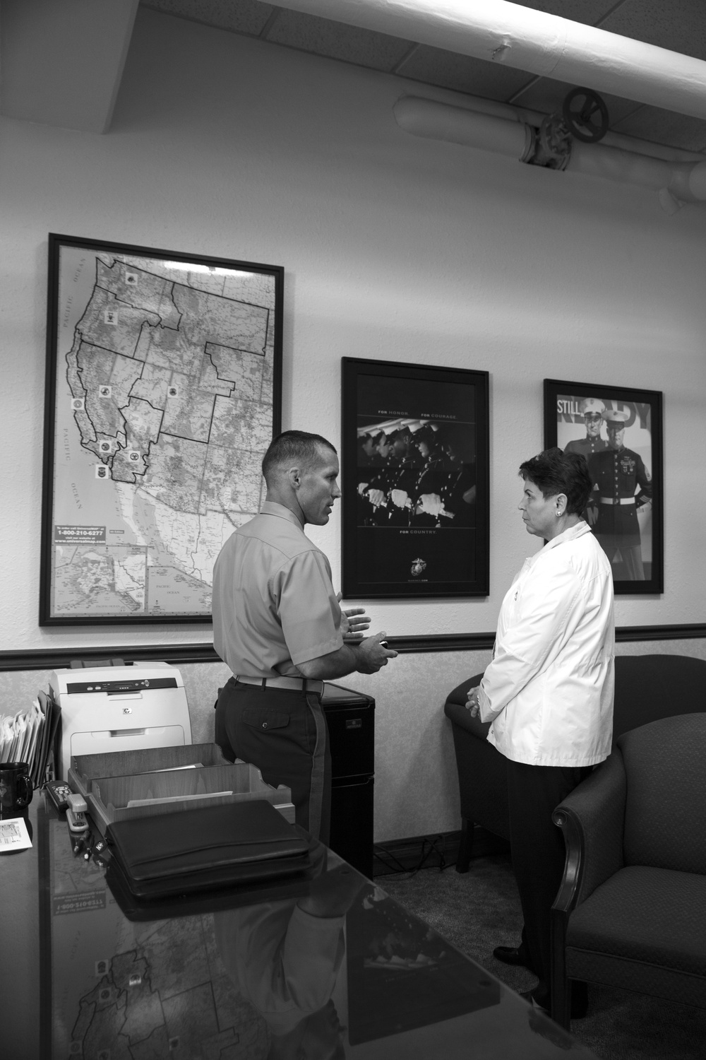 Honorable Jessica L. Wright, Under Secretary of Defense, visits 12th Marine Corps District.