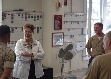 Honorable Jessica L. Wright, Under Secretary of Defense, visits 12th Marine Corps District