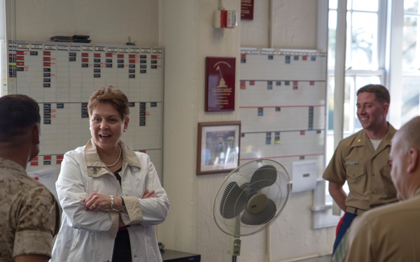 Honorable Jessica L. Wright, Under Secretary of Defense, visits 12th Marine Corps District