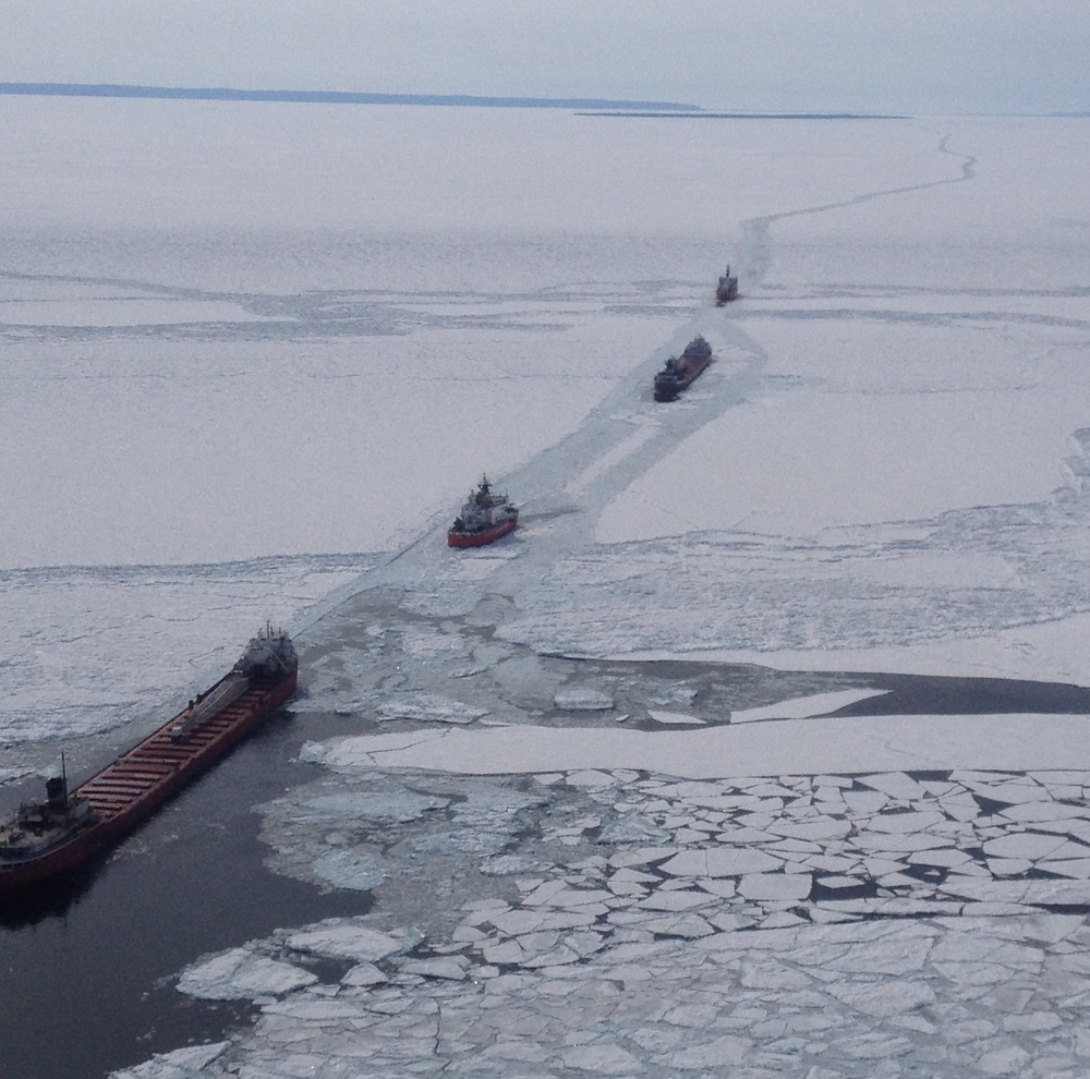 Coast Guard escorts commerce through Lake Superior Ice