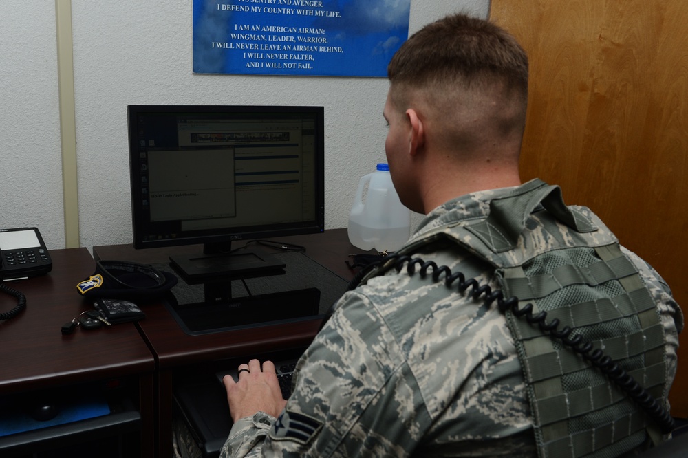 802nd Security Forces Squadron Airmen go on patrol