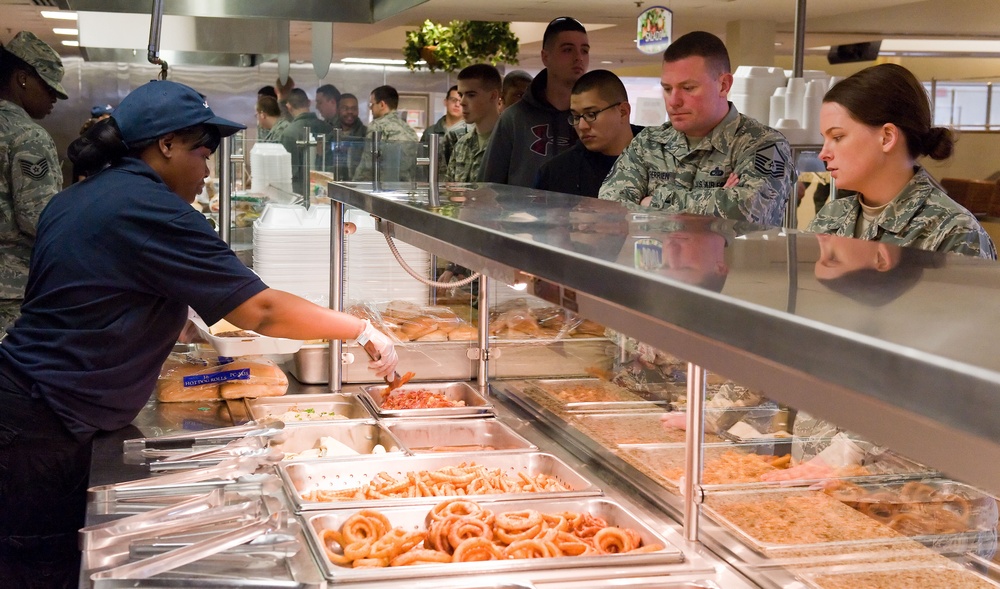 Lunch at the Dover AFB Dining Facility