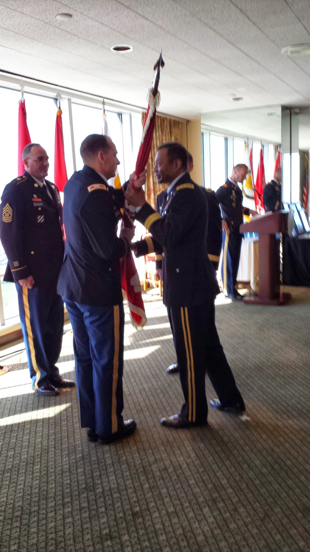 The US Army Corps of Engineers Southwestern Division holds Relinquishment of Command, retires general officer