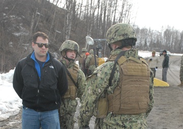 Coast Guard Port Security Unit 301 participates in JLOTS at port of Anchorage, Alaska