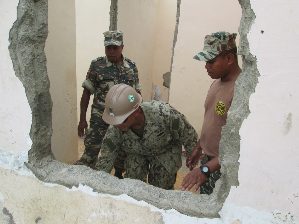 NMCB 1 Continues Humanitarian Operations in Remote Timor Leste