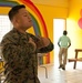 Marine uses sign language to connect with community