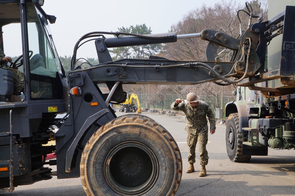 NMCB 1 conducts operations in Korea