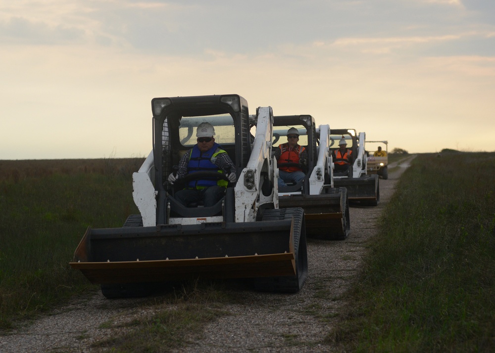 Cleanup operations on South Matagorda Island