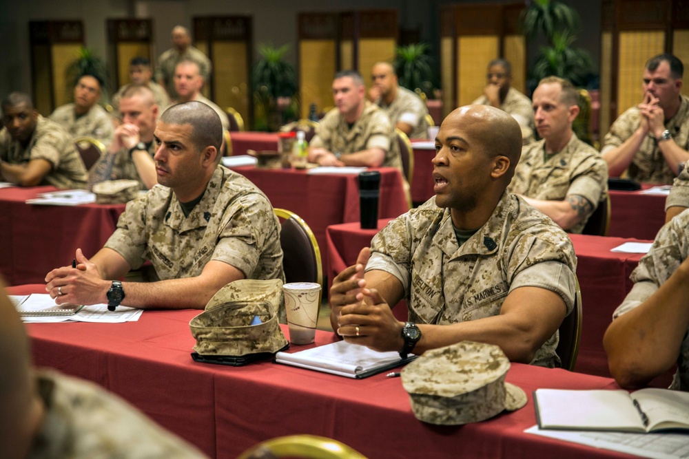 Seminar brings together senior enlisted Marines on Okinawa