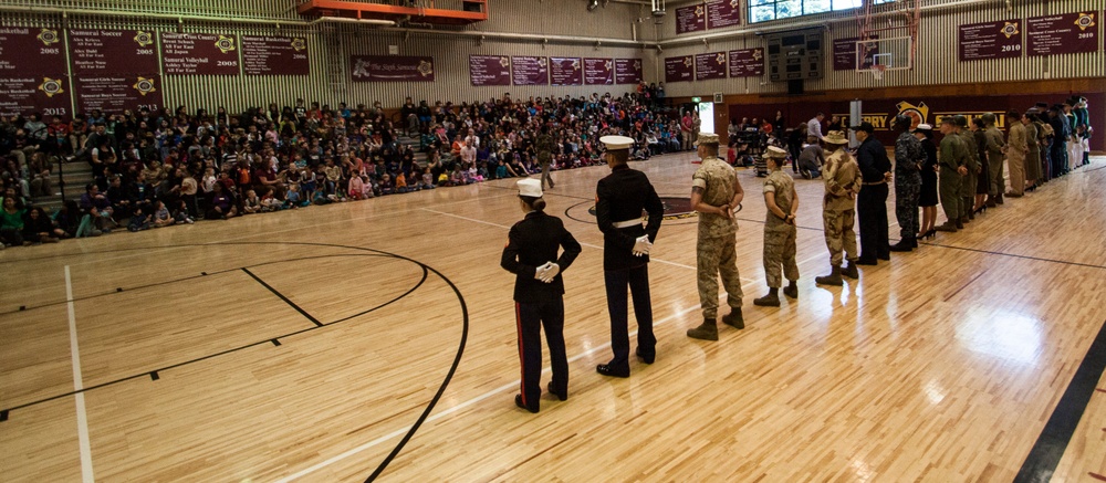 MCAS Iwakuni service members participate in uniform pageant for M. C. Perry