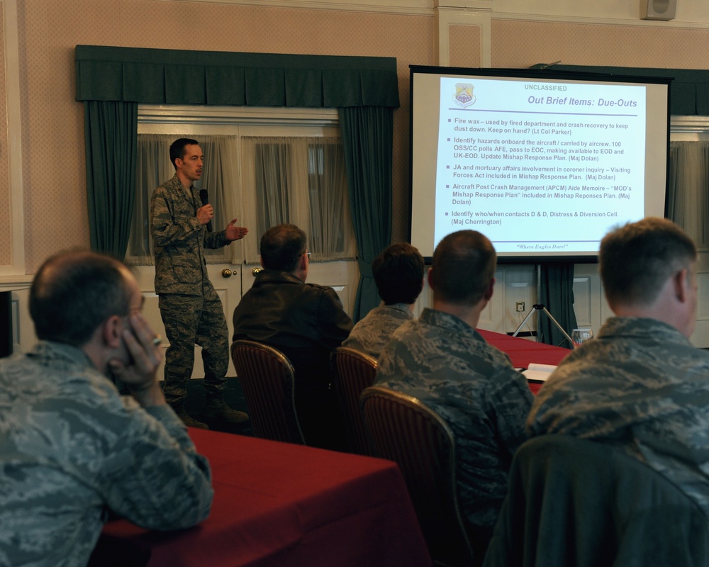 Team Mildenhall holds tabletop exercise