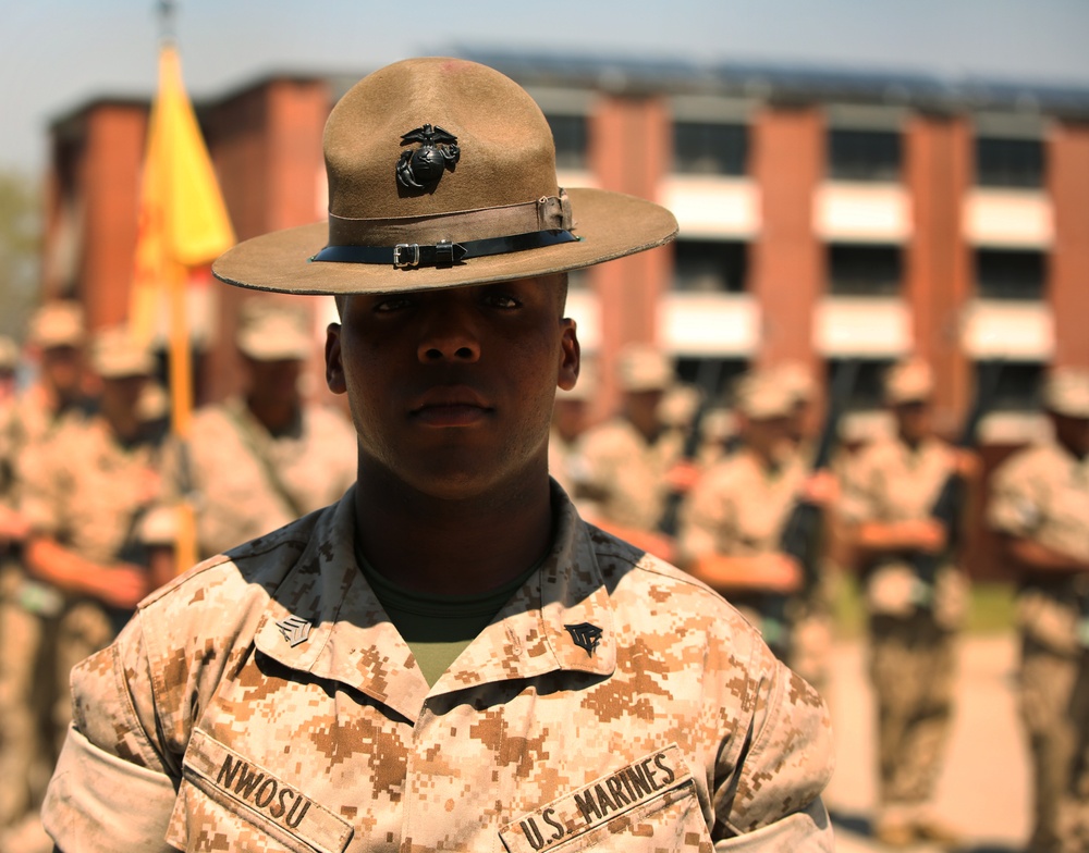 Houston, native a Marine Corps drill instructor on Parris Island