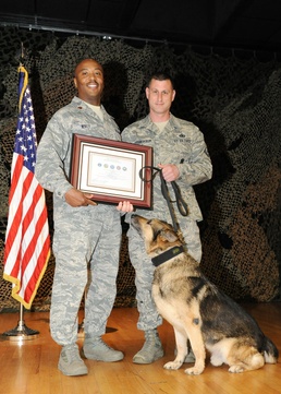 MWD Dan retires after 9 years in USAF
