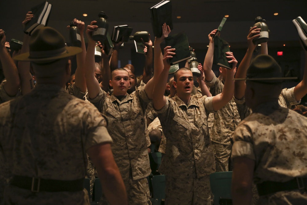 Photo Gallery: From Day One, Marine Corps’ core values emphasized to Parris Island recruits