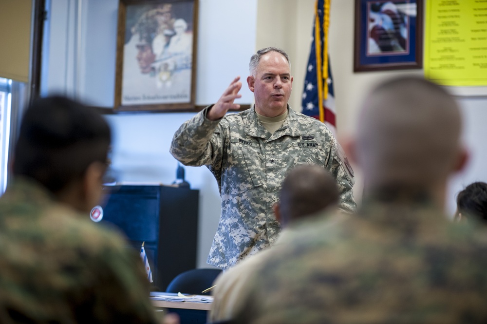 One-star Army Reserve general visits Chicago JROTC cadets