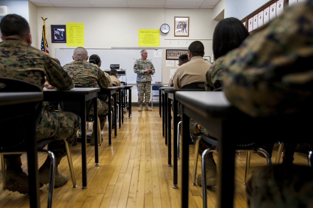 One-star Army Reserve general visits Chicago JROTC cadets