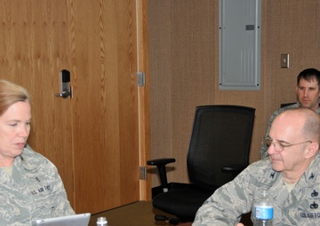 Col. Connie McNabb visits 181st Intelligence Wing