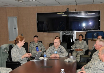 Col. Connie McNabb visits 181st Intelligence Wing